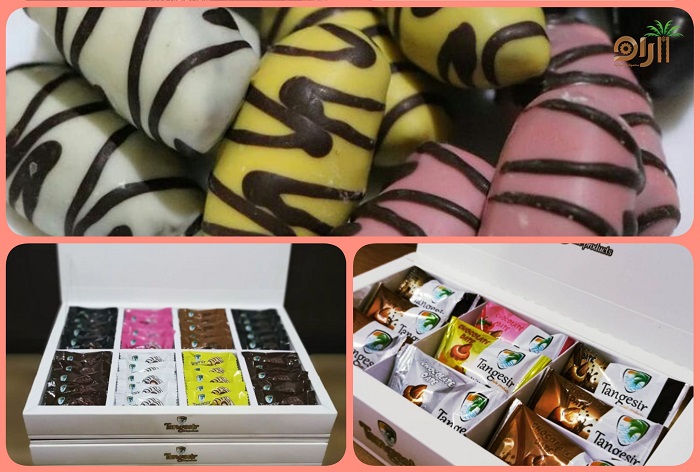 فروش فوق العاده خرمای شکلاتی مغزدار